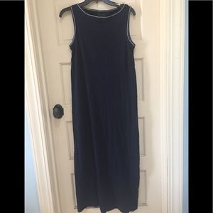 Lauren Ralph Lauren Navy Blue cotton long dress